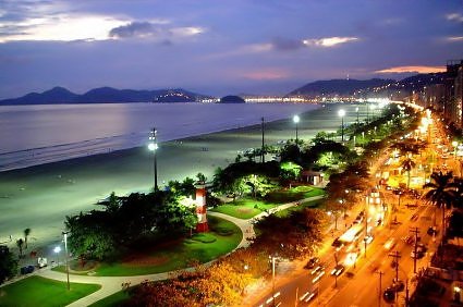 Praia de Santos Beach Sao Paulo Brazil