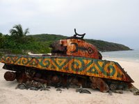 World War II Tank on Flamenco Beach, Culebra, Puerto Rico