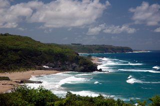 View of Guajataca Beach, Isabela, Puerto Rico