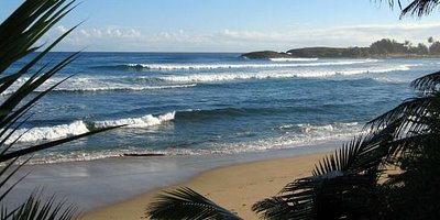 Surfers at Jobos Beach, Isabela, Puerto Rico