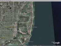 South Beach - Best Florida Beaches - Satellite view