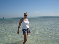 Walking in Florida Bay, Key Largo, Florida