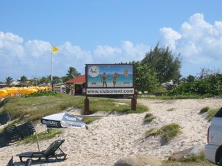 Orient Beach - St Martin, The Orient Beach sign