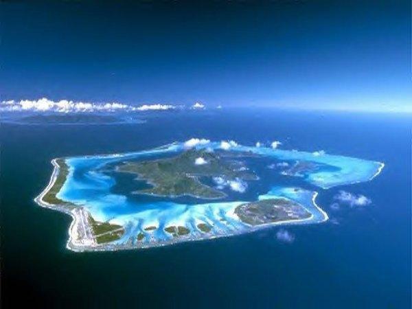 Bora Bora from air
