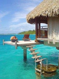 Outside Bora Bora resort