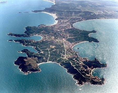 Map of Buzios Peninsula - Armacao dos Buzios