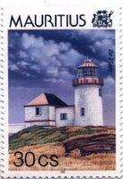 stamp from mauritius - Ile Plate