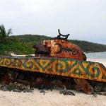 Tank on Flamenco Beach Culebra Puerto Rico