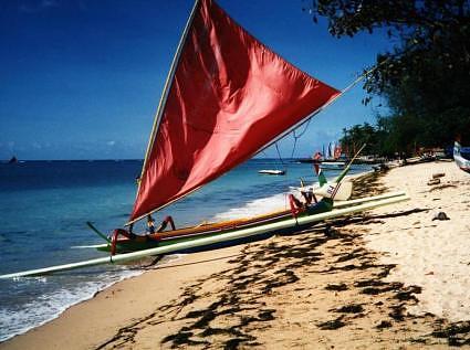 Fisherman boat, Sanur's beach,Bali