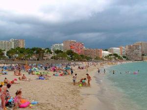 Magaluf or Magalluf Beach in Mallorca, Spain