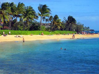 Poipu Beach looking toward Shipwreck Beach