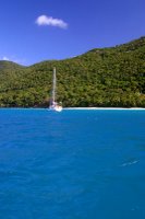 Sailboat in St John USVI