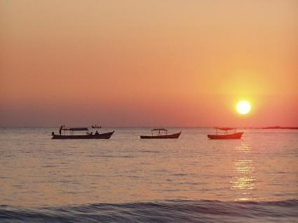 Boats at Sunset, Ngapali Beach, Thandwe (Sandoway)